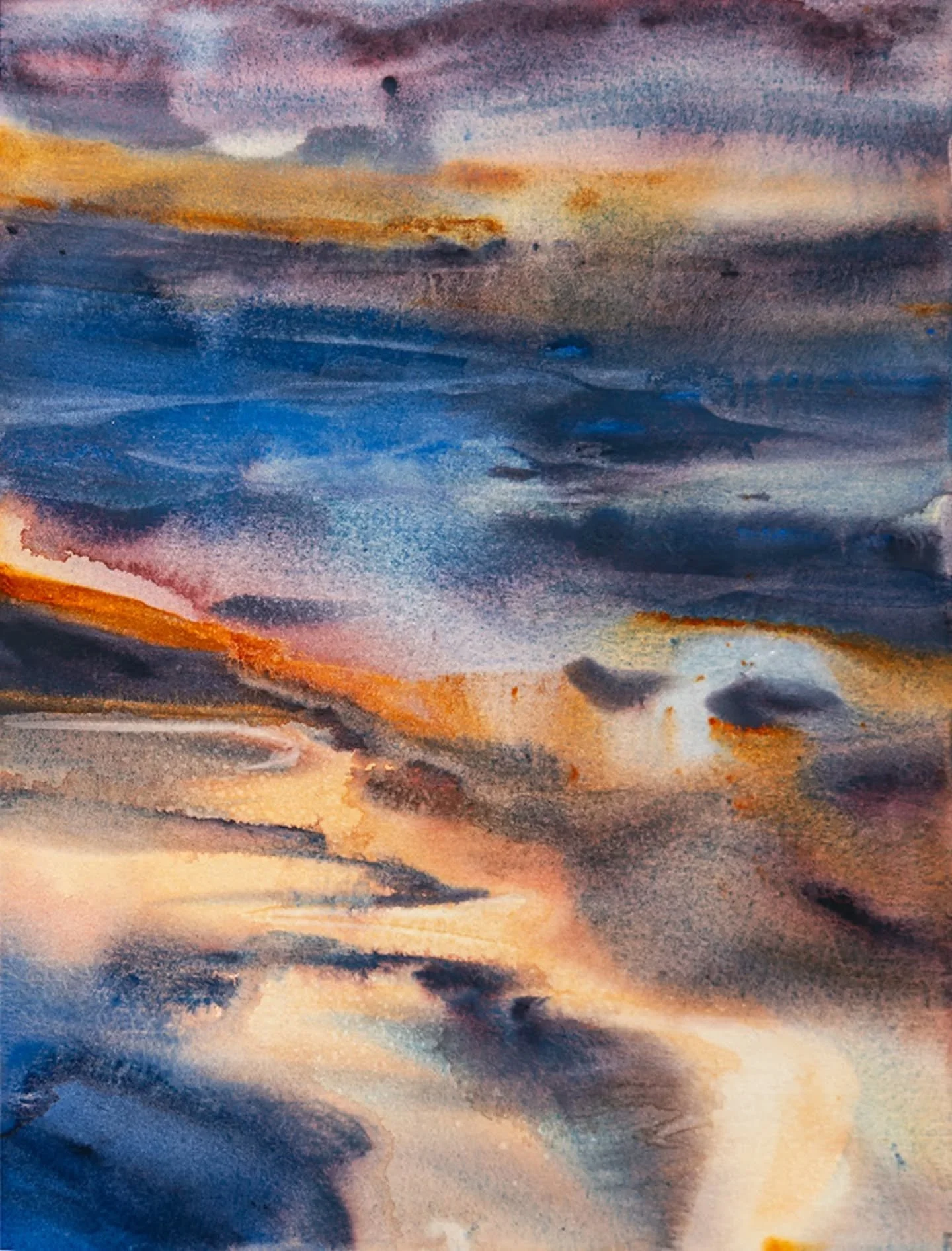 What makes a watercolor glow with light? Breathe with life and draw you close? 
.
Letting watercolor be beautiful, and partnering with its flow has been such a joyful journey of discovery. I can only hope every artist finds that same sense of relatio