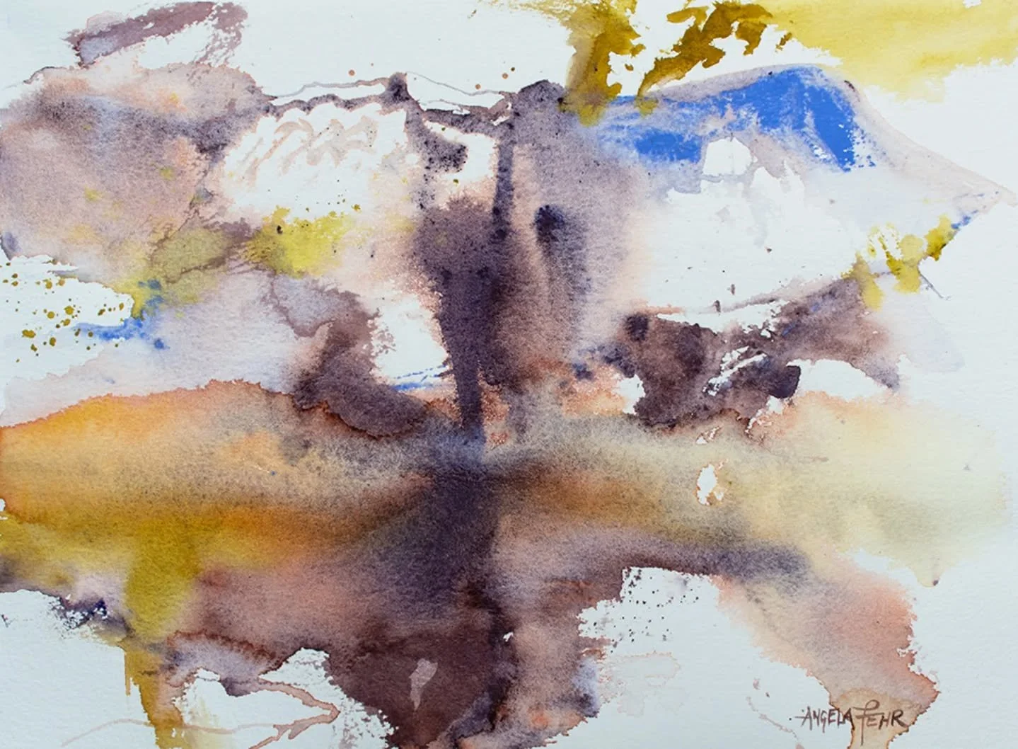 Watching paint flow is such an important part of watercolour painting. You don't want to miss the magic. I often paint just to experience colour and flow and sometimes the painting paints itself.