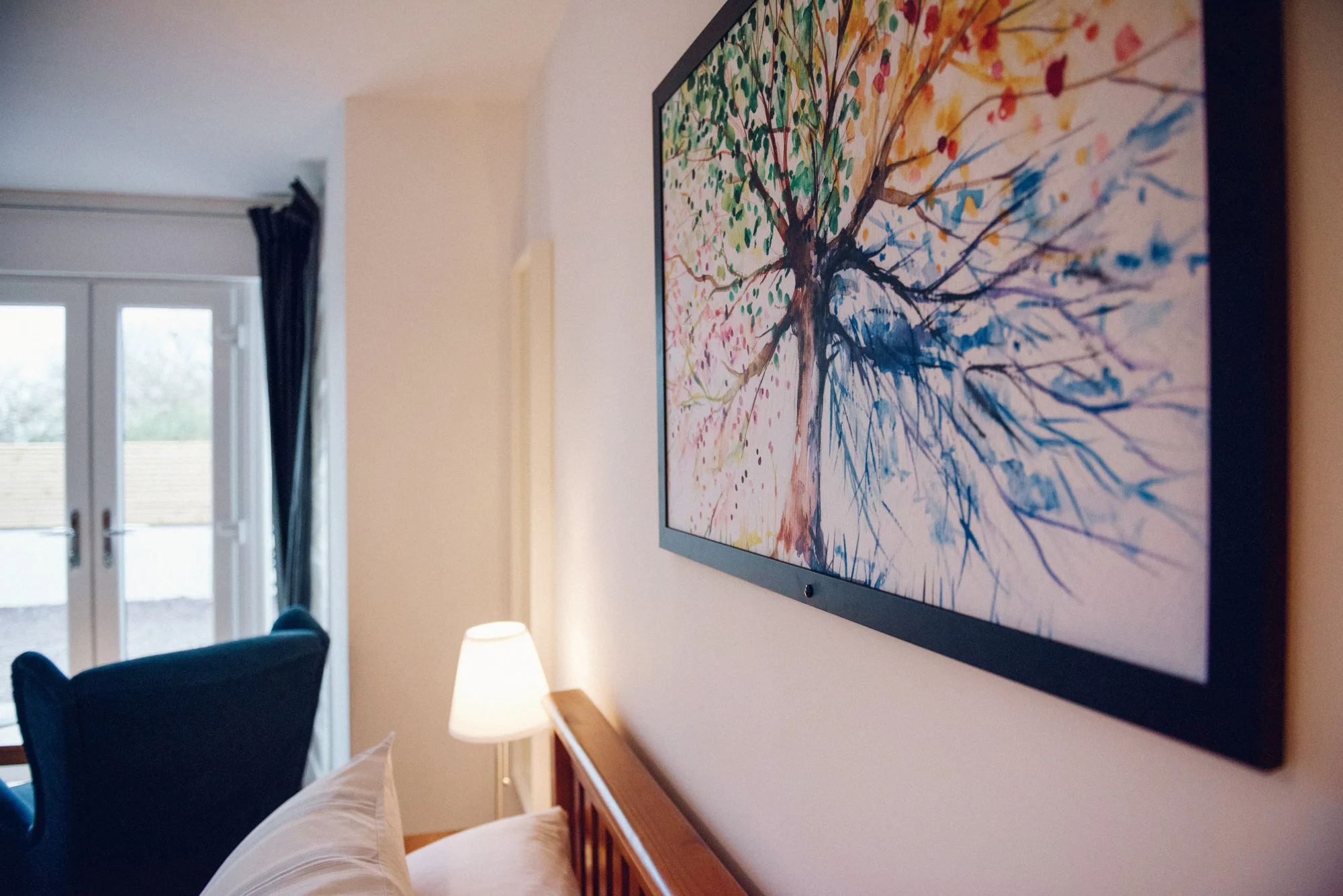 Artwork in bedroom