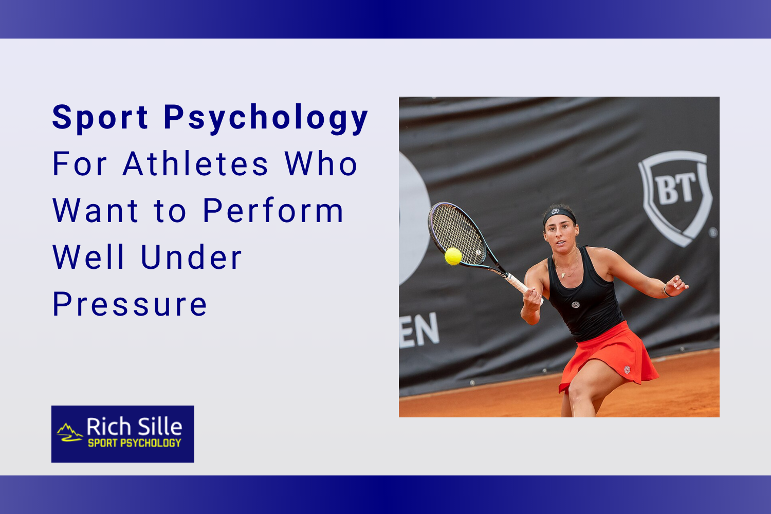 Sport Psychology: For Athletes Who Want to Perform WELL Under Pressure