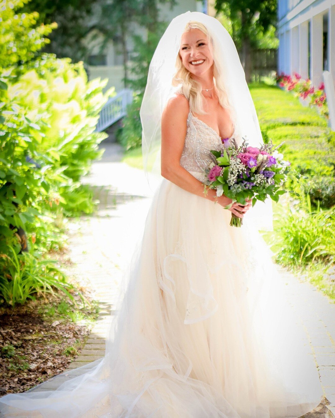 Celebrating the many beautiful brides and their smiles! 
#marriedonmackinac #mackinacisland #puremichiganweddings #bride #mackinacislandwedding #intimateweddings #HarbourViewInn 
#mackinacisland