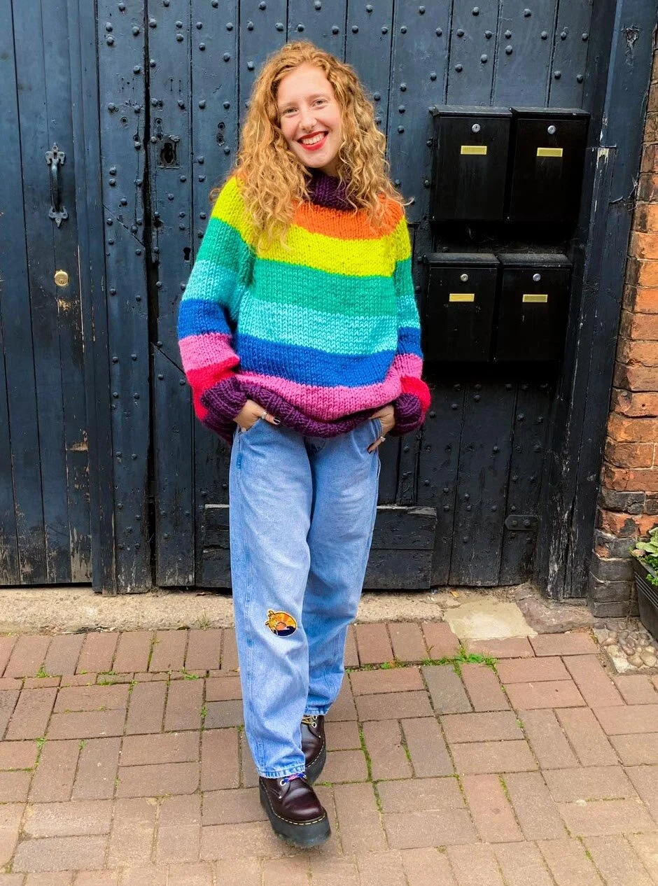 Rainbow Jumper Knitting Pattern 