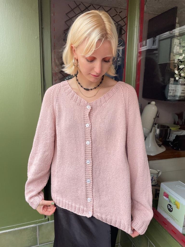 Raglan Crew Neck Cardigan | Stitch 