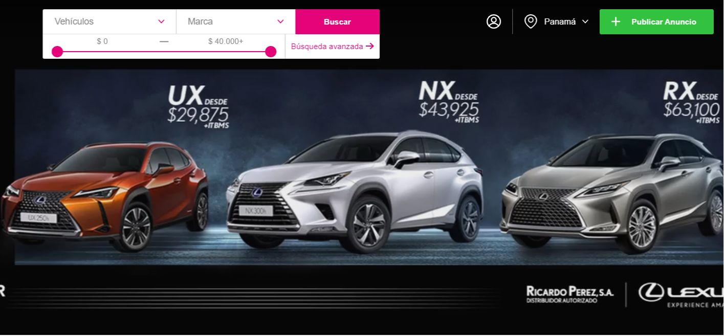 Campaña de Lexus en Encuentra24