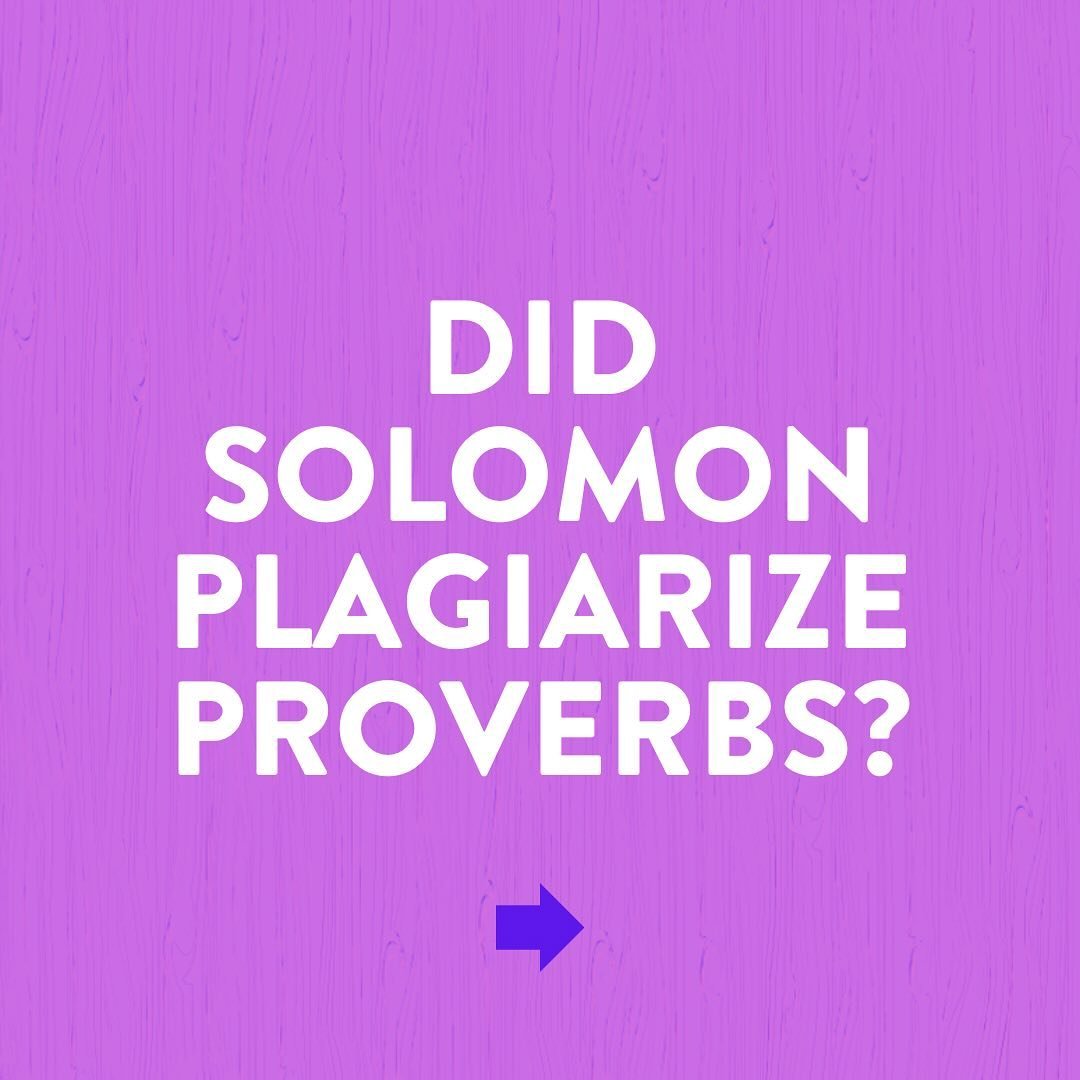Why does Proverbs seem to echo sayings from texts outside the Bible? #proverbs #oldtestament #fsu #floridastate