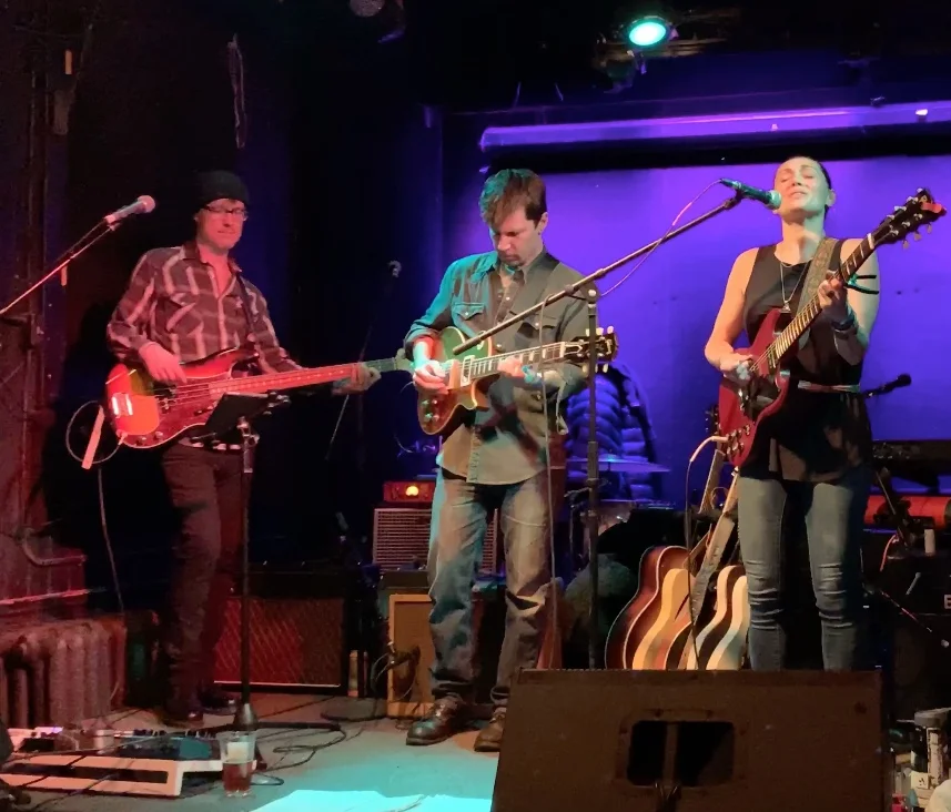 November 2018. The Nomad. Nick Salisbury (bass) and Blair Krivanek (electric guitar).