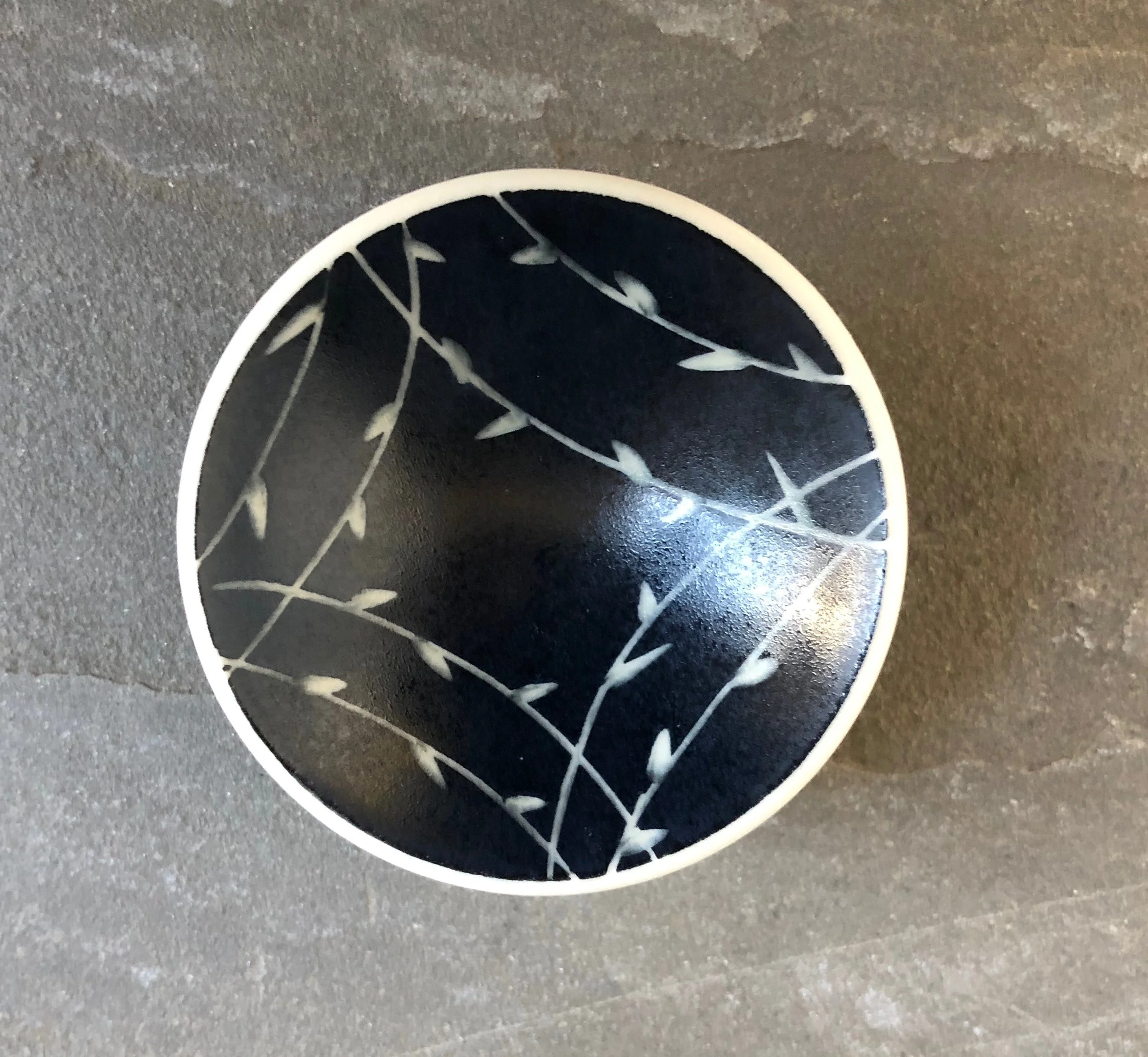 Mini- Black Sgraffito Interior