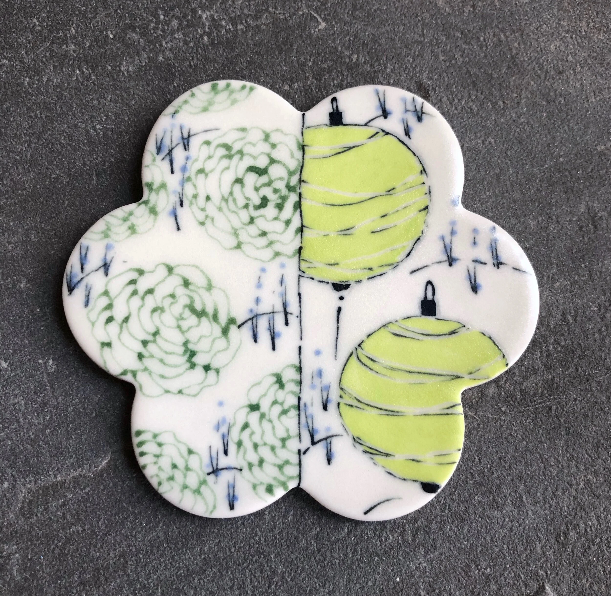 Chartreuse Lantern Coaster