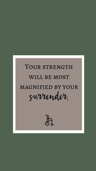 Magnified Strength Lock Screen - Option 1