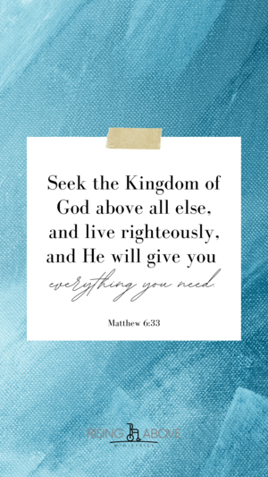 Lock Screen Matthew 6:33