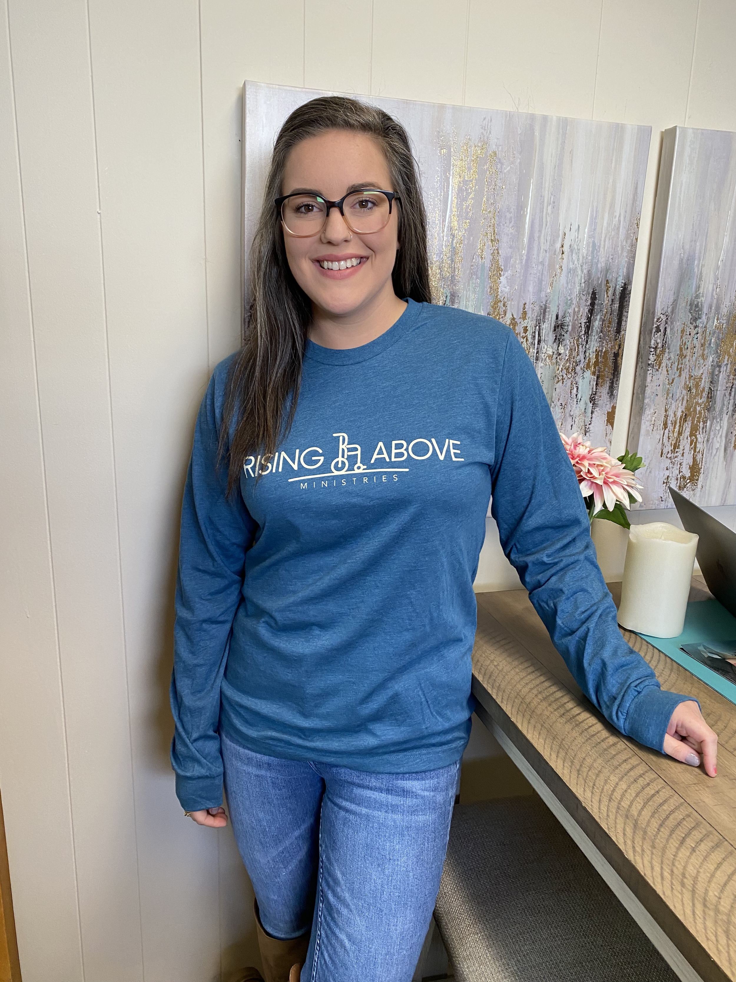 Rising Above Logo Long-Sleeved T-shirt