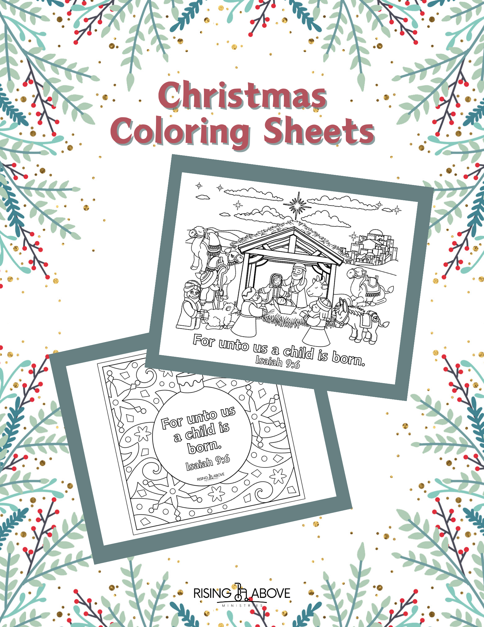 Christmas Activities &amp; Coloring Sheets 