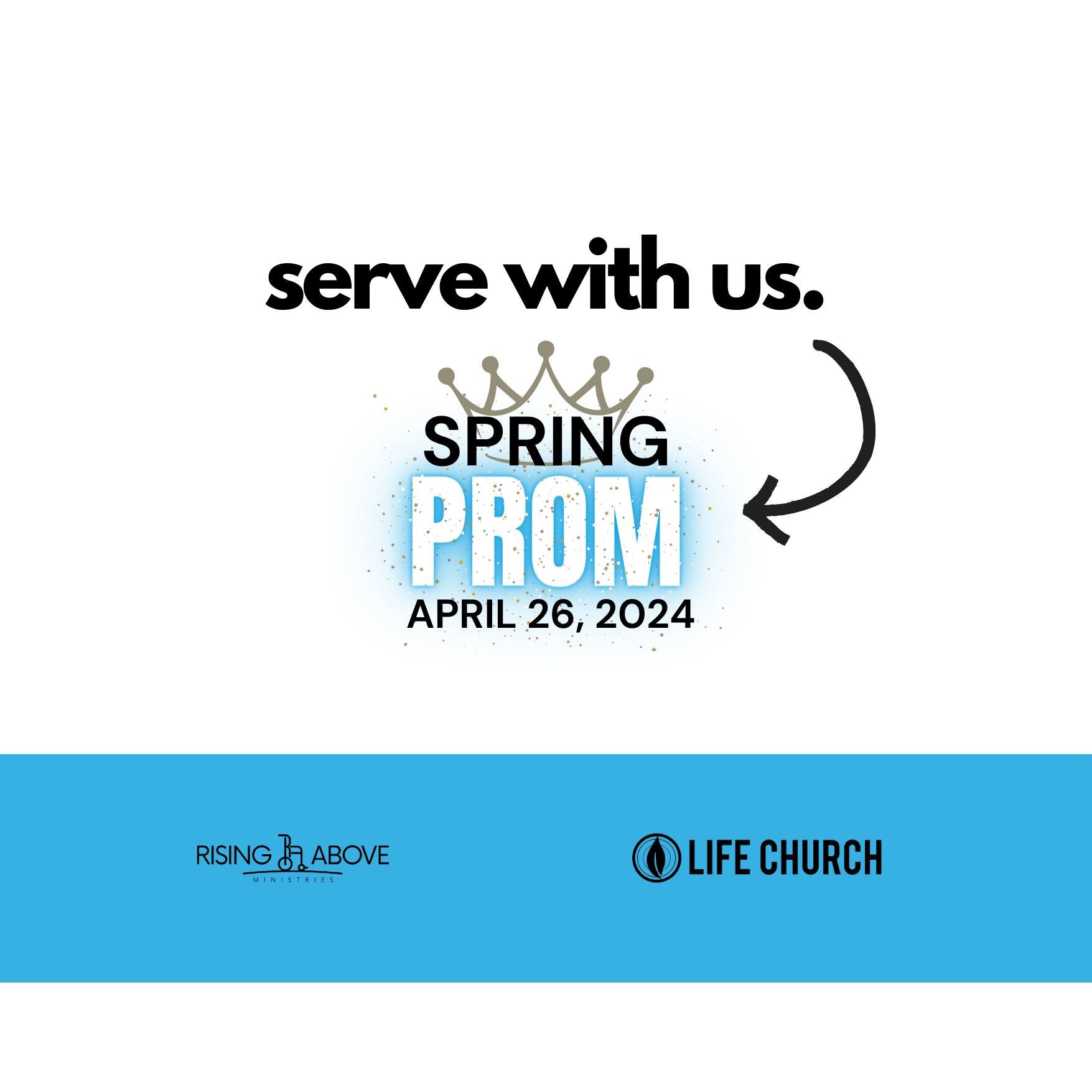 Have you heard about Spring PROM?!

If you have a heart to love and serve families impacted by disability, this is a great opportunity for you to jump in!

Sign up&gt;&gt;&gt; www.risingaboveministries.org/volunteer 💙