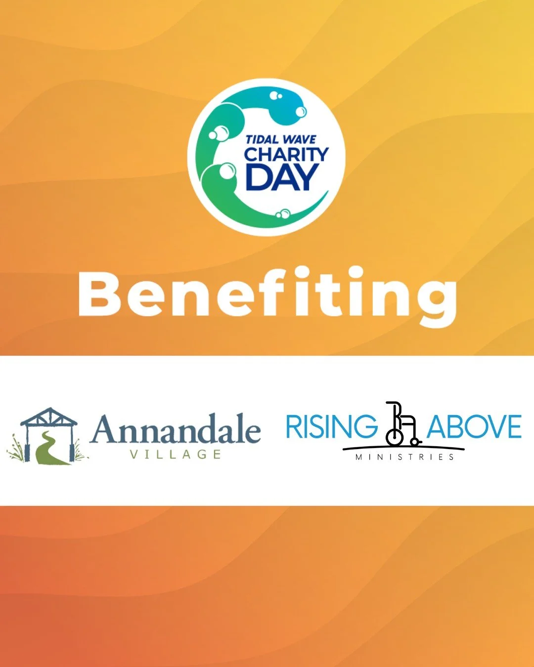 We're excited to partner again with Tidal Wave Auto Spa (764 S Jefferson Ave, Cookeville, TN) for Charity Day this year. Supporters of Rising Above, we think September 19 is an excellent day for a car wash! 💦🚗 Save the date!