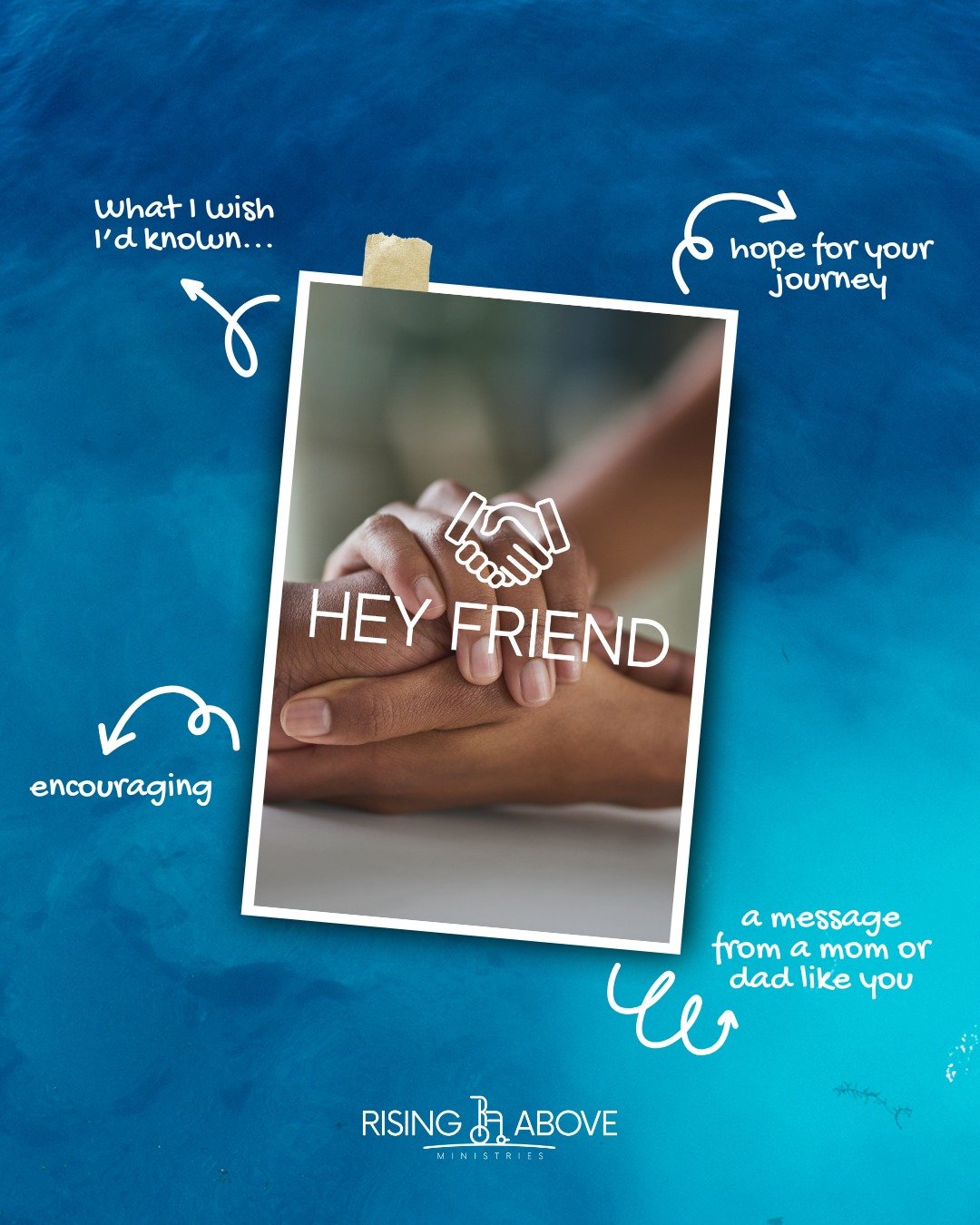 Do you ever wish you could just sit down and chat with someone a little further down the road on his or her special-needs journey? That's why we created &quot;Hey Friend!&quot; This app-exclusive feature is a great way to be encouraged wherever you f