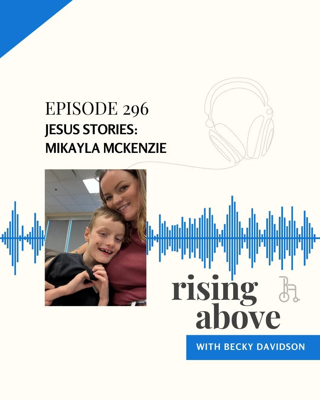 This week on the podcast, our friend Mikayla shares about her journey raising her son, Bear. You will be so encouraged to hear her perspective on the many challenges her family has faced. 💙

Listen wherever you find your podcasts or here: www.rising