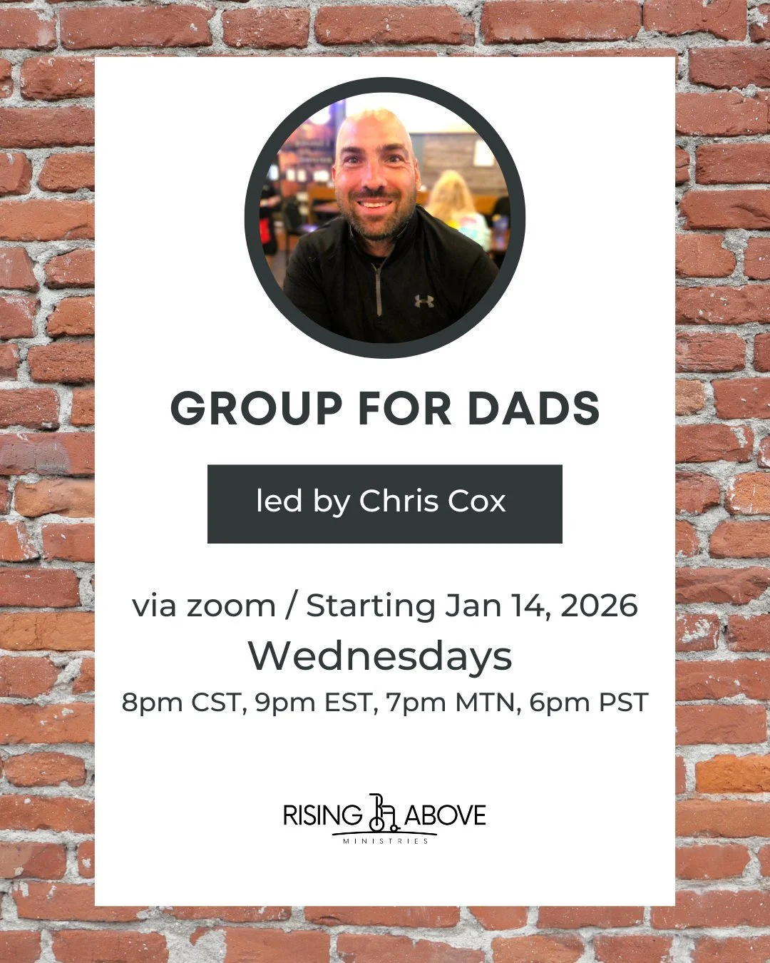 We're excited to be launching two new studies for dads beginning soon!

Be sure to check out www.risingaboveministries.org/community to see our complete list of groups and sign up to join us.