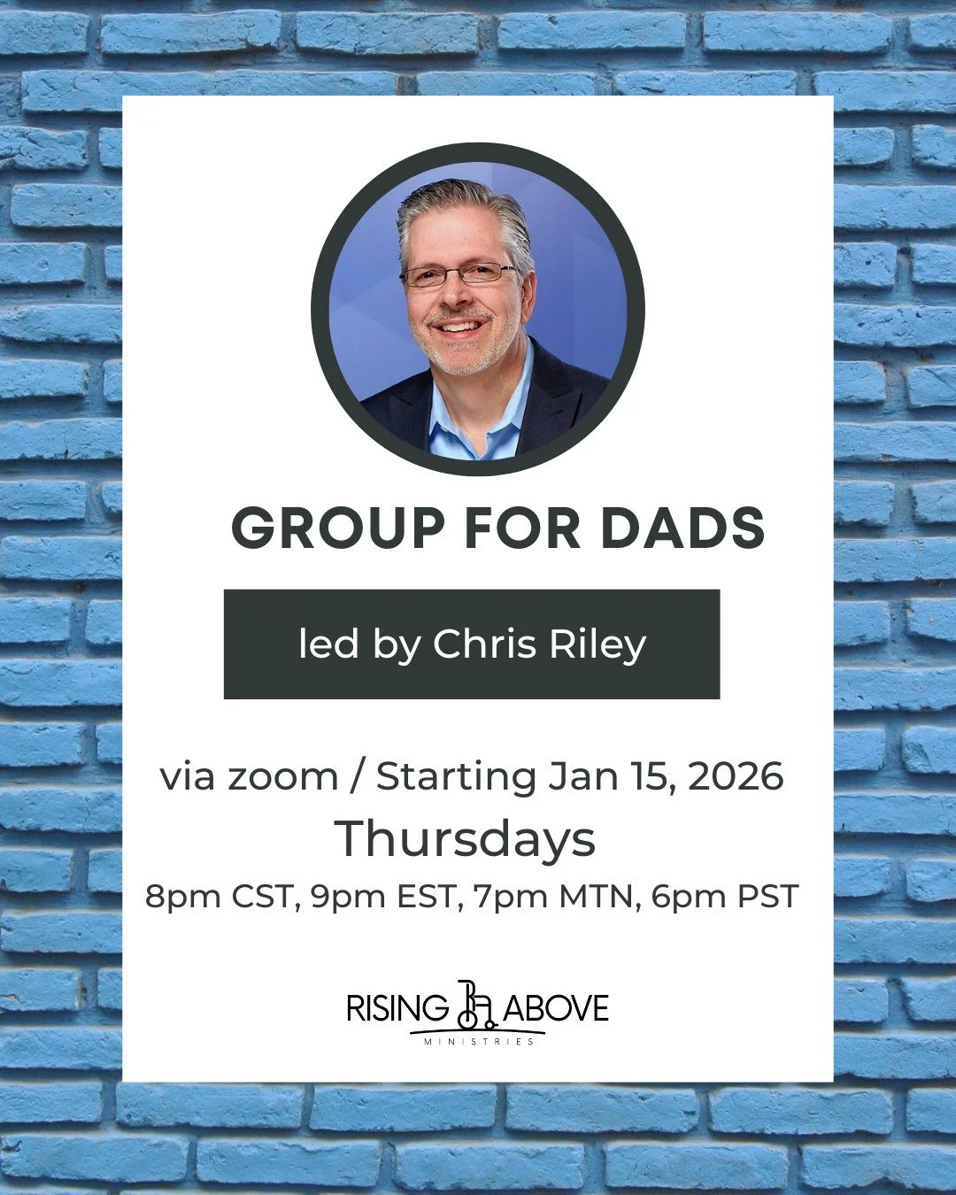 Another community group for dads begins in January! 🎊Be sure to check out this option and other options for moms and dads on our website. 

www.risingaboveministries.org/community