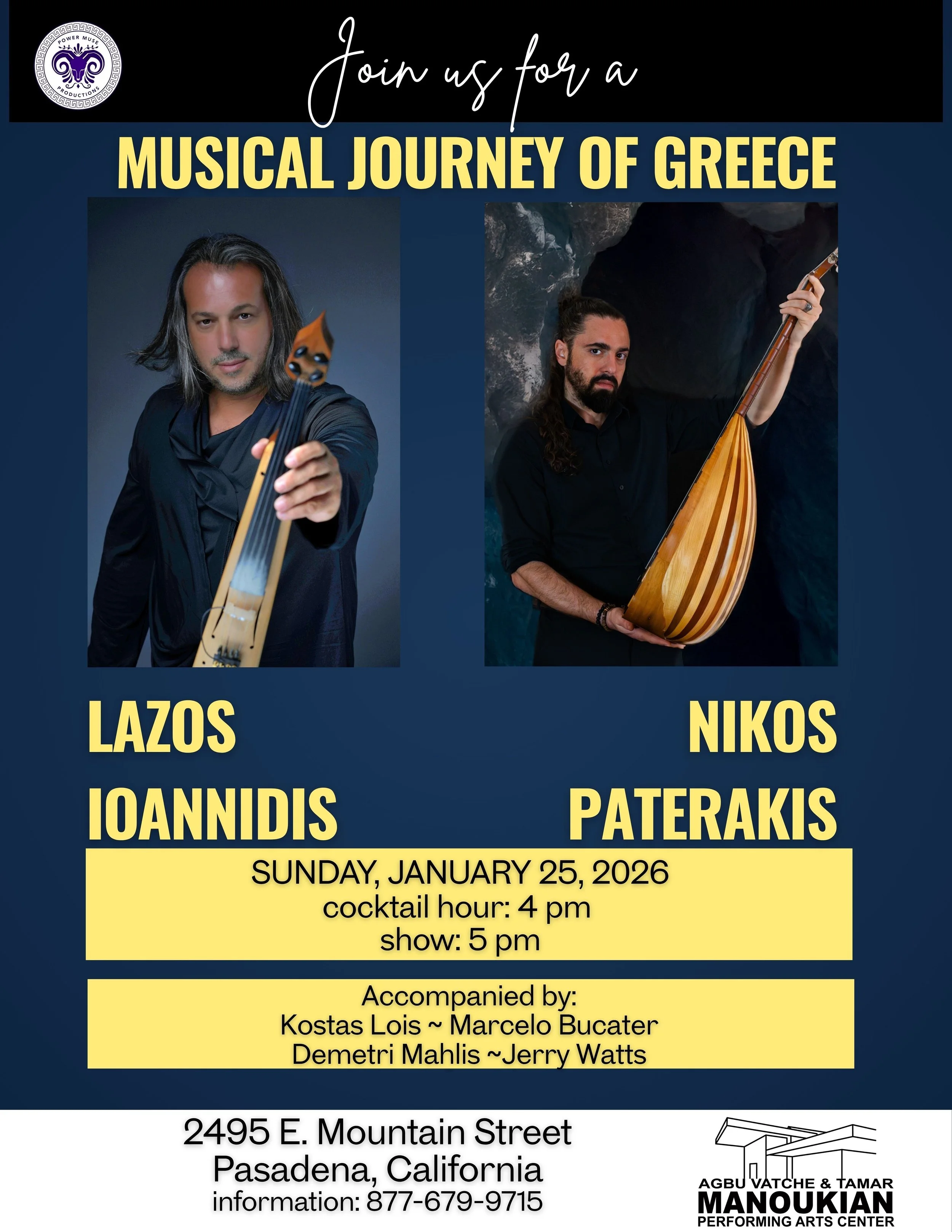 Power Muse Productions Presents: Musical Journey of Greece