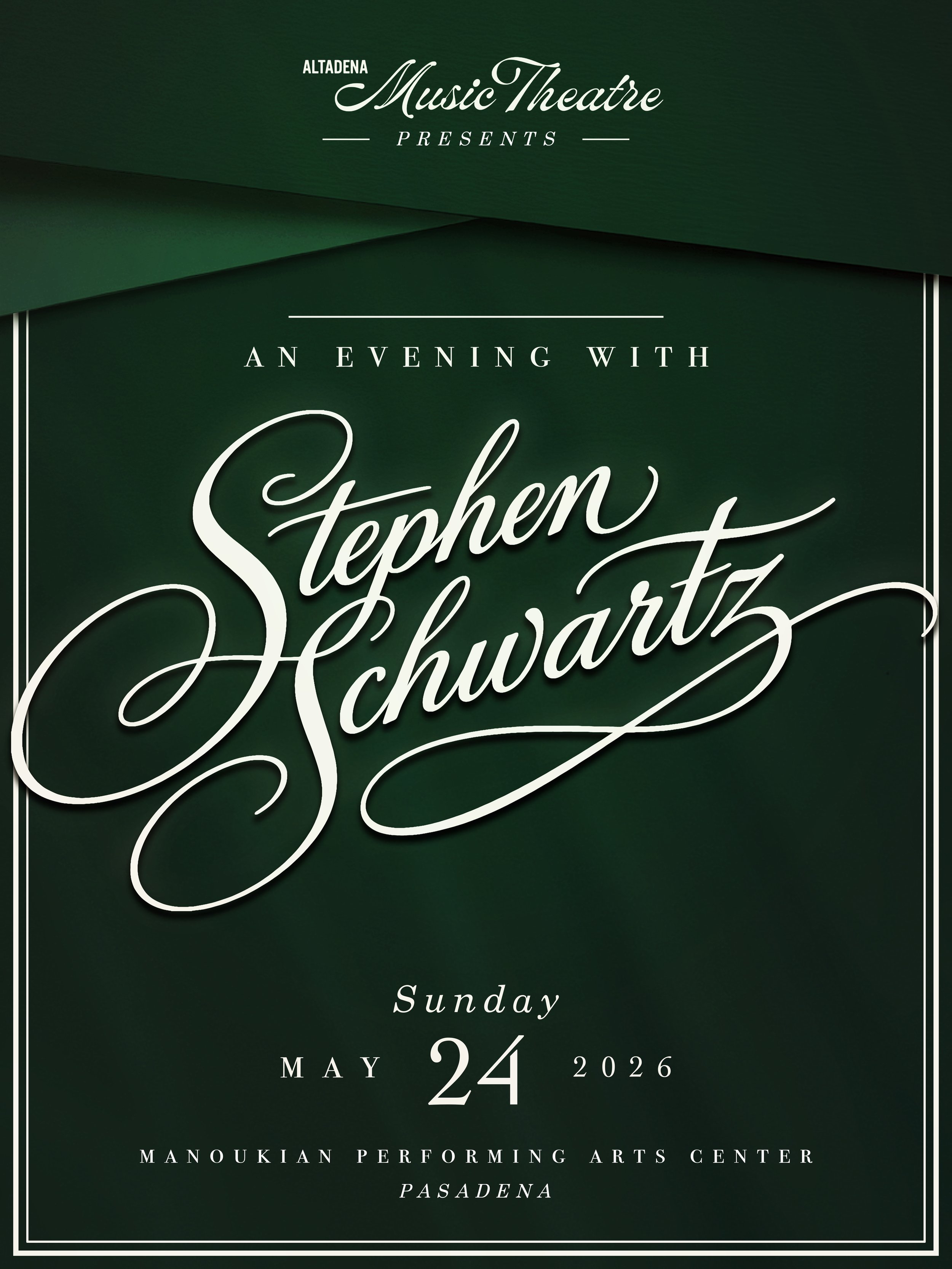 An Evening with Stephen Schwartz