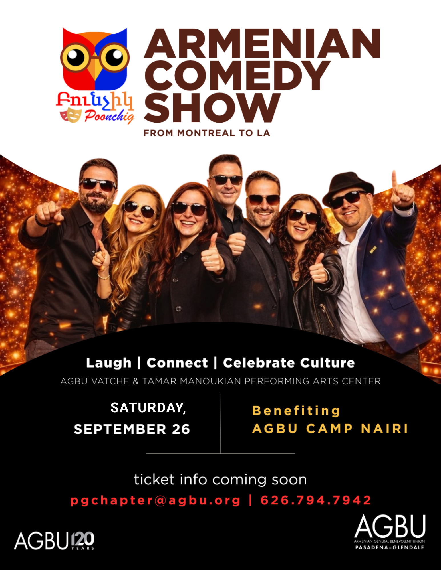 AGBU ARMFEST Presents: Poonchig, an Armenian Comedy Show