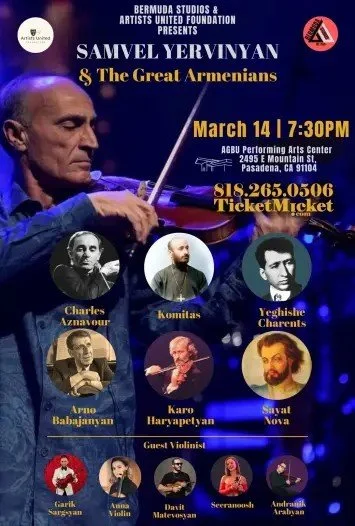 Samvel Yervinyan & The Great Armenians — VATCHE & TAMAR MANOUKIAN ...