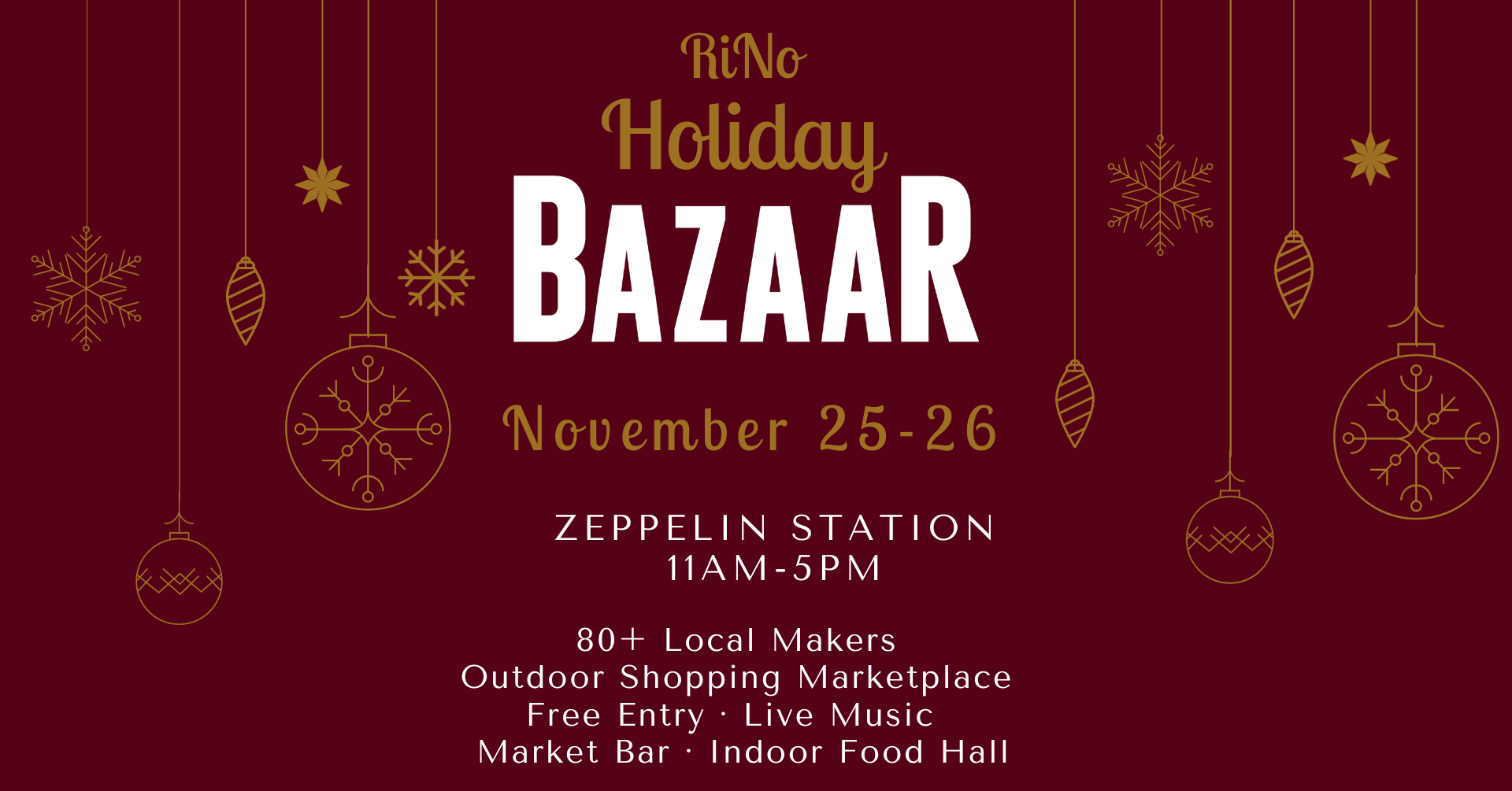 RiNo Holiday BAZAAR 2023 — Gum Pop Presents