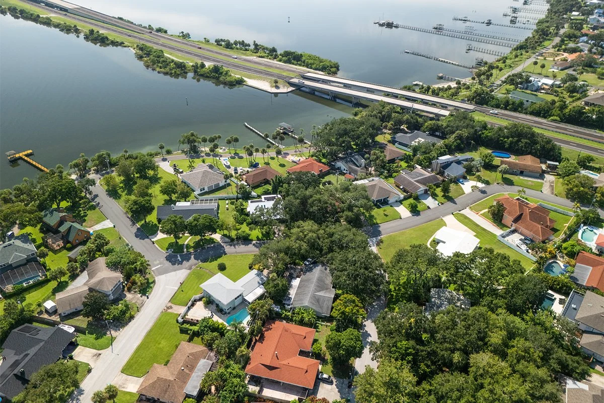 Aerial view of the High Point neighborhood in Cocoa, FL