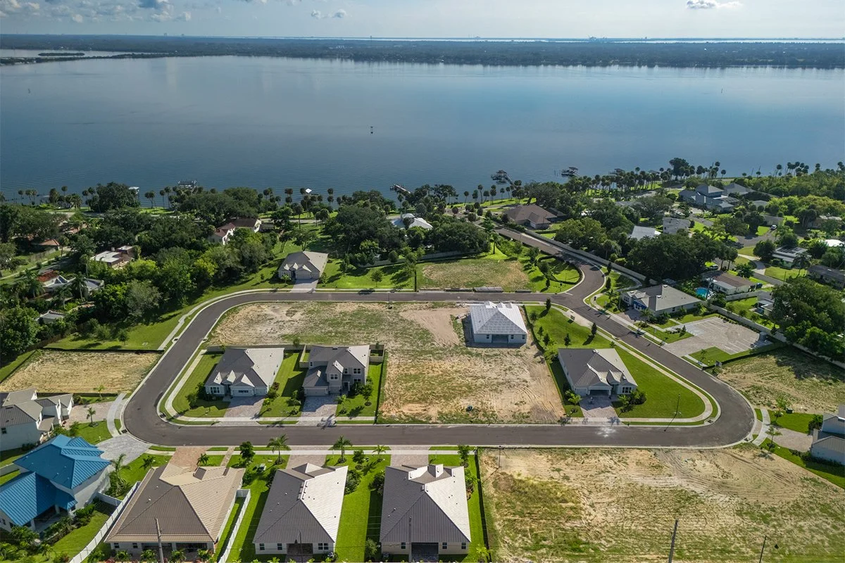 Aerial view of Riverwalk neighborhood in Cocoa FL