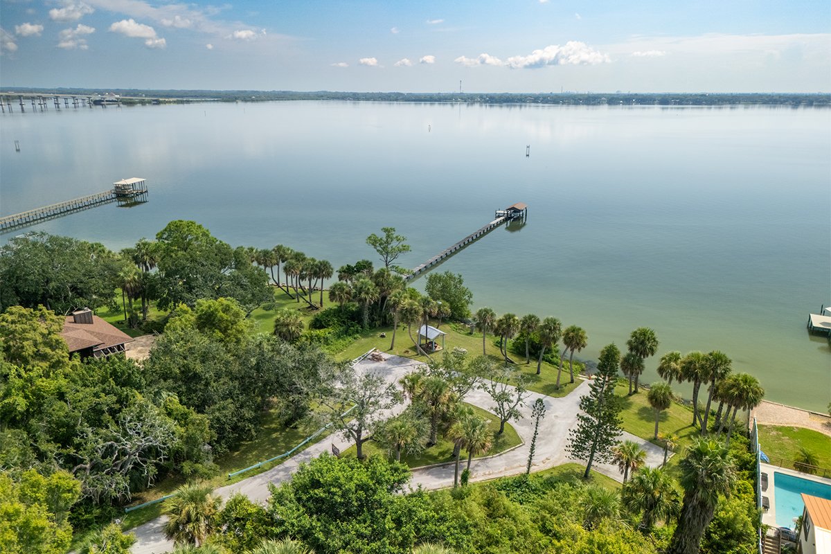 Aerial view of Carleton Terrace, Cocoa FL