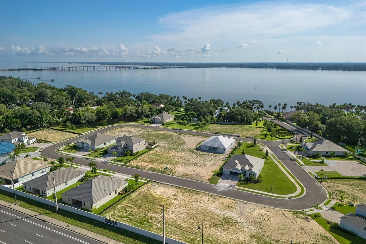 Aerial view of Riverwalk neighborhood in Cocoa FL