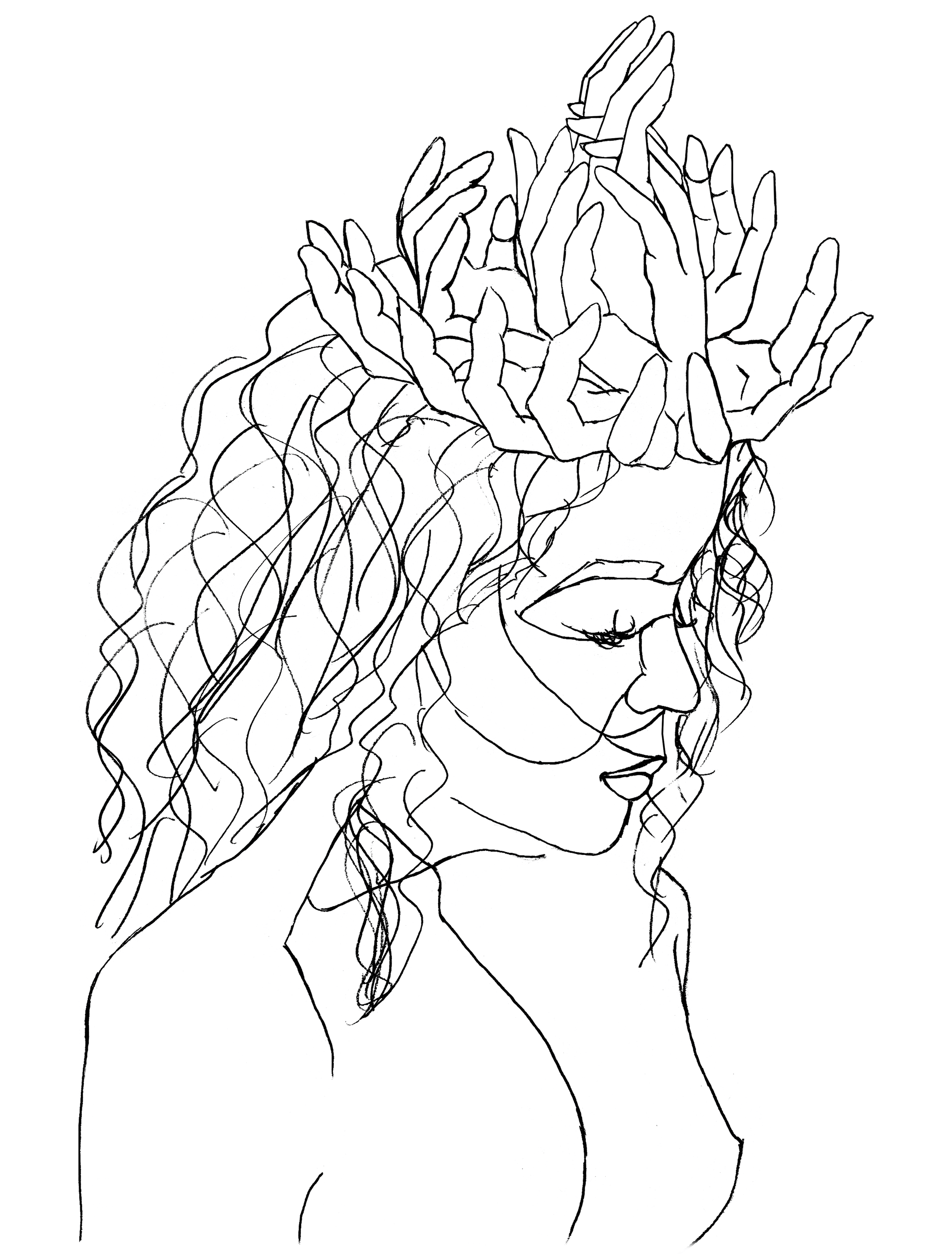 heavy lies the head lineart.png
