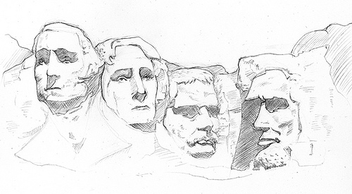 Mount Rushmore Drawing  Drawing Academy  Drawing Academy