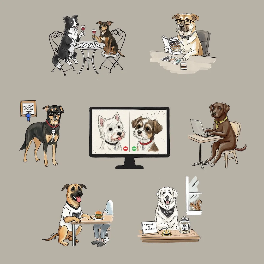 Meet the Agency Dogs: A Fun Illustration + Animation Series