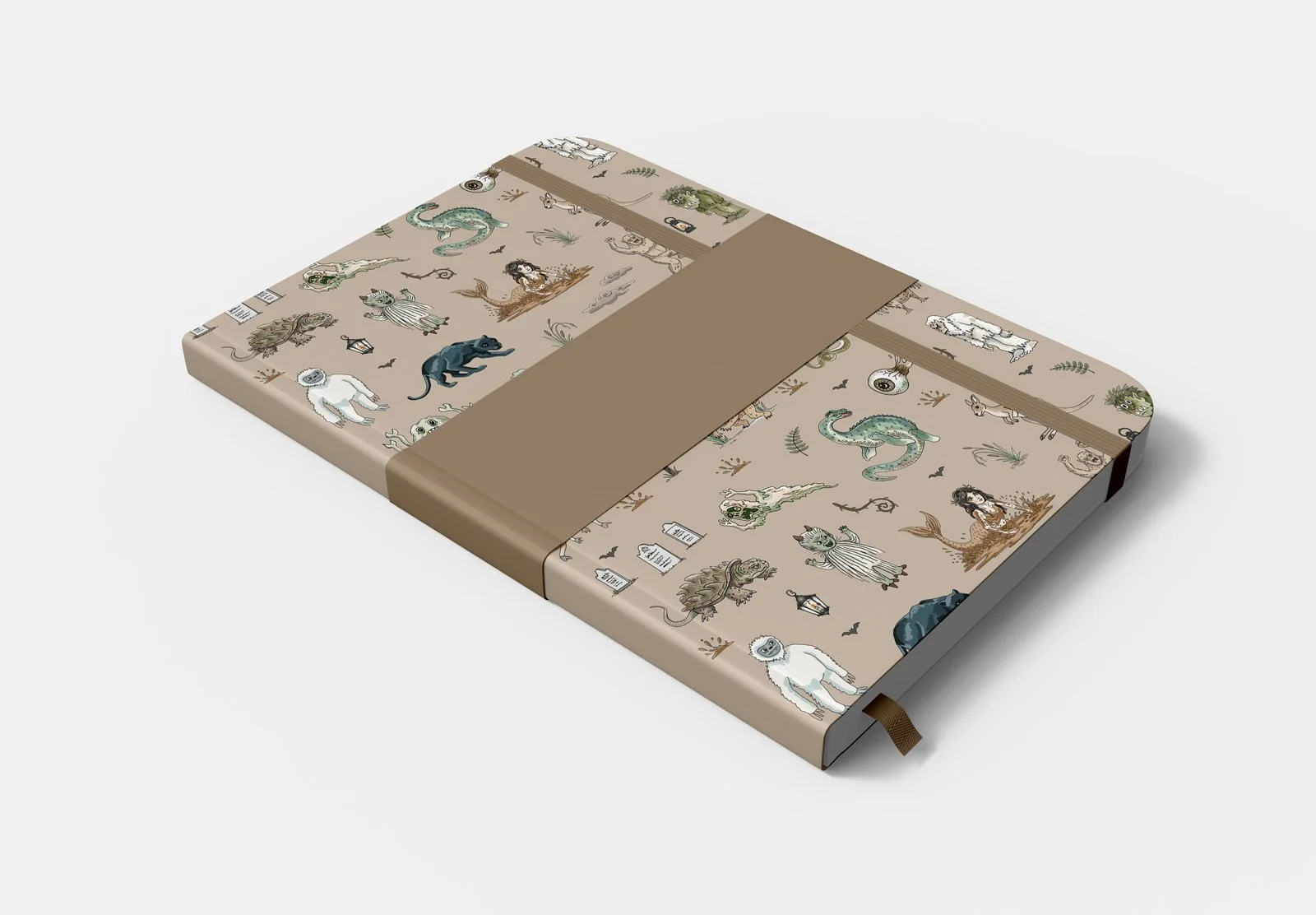 Indiana Cryptid Surface Pattern on Notebook