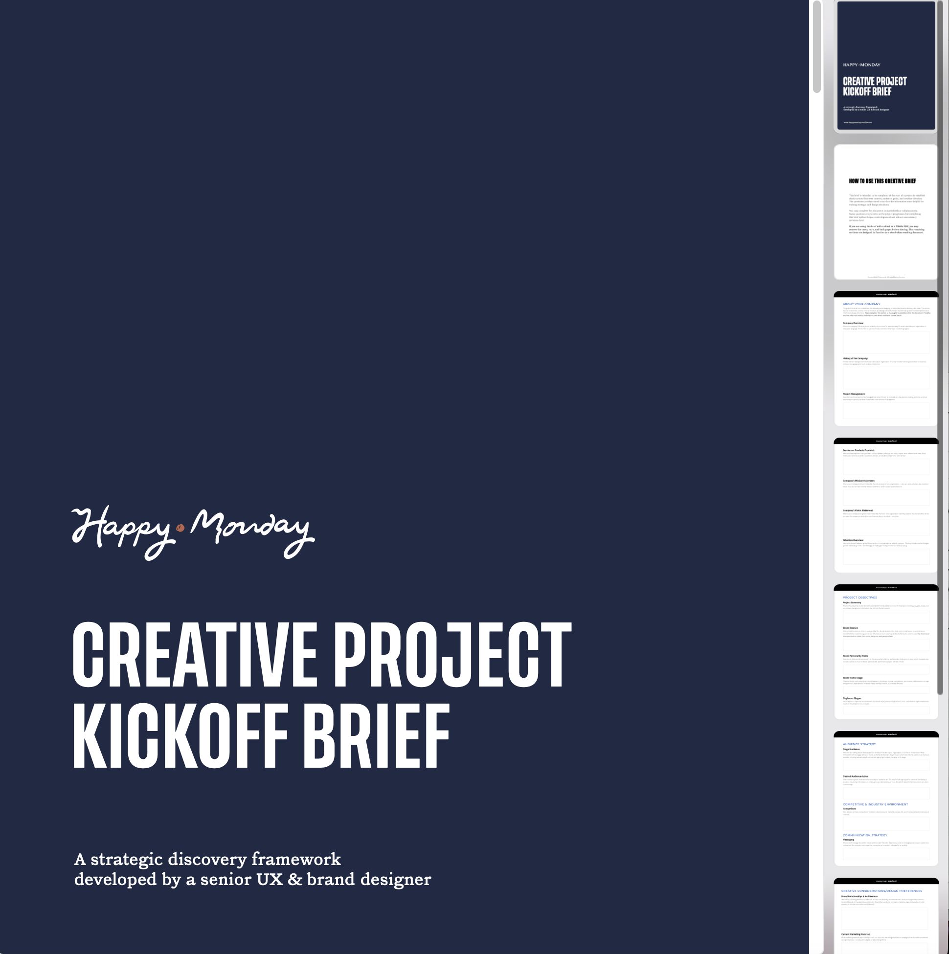 Creative Project Kickoff Brief
