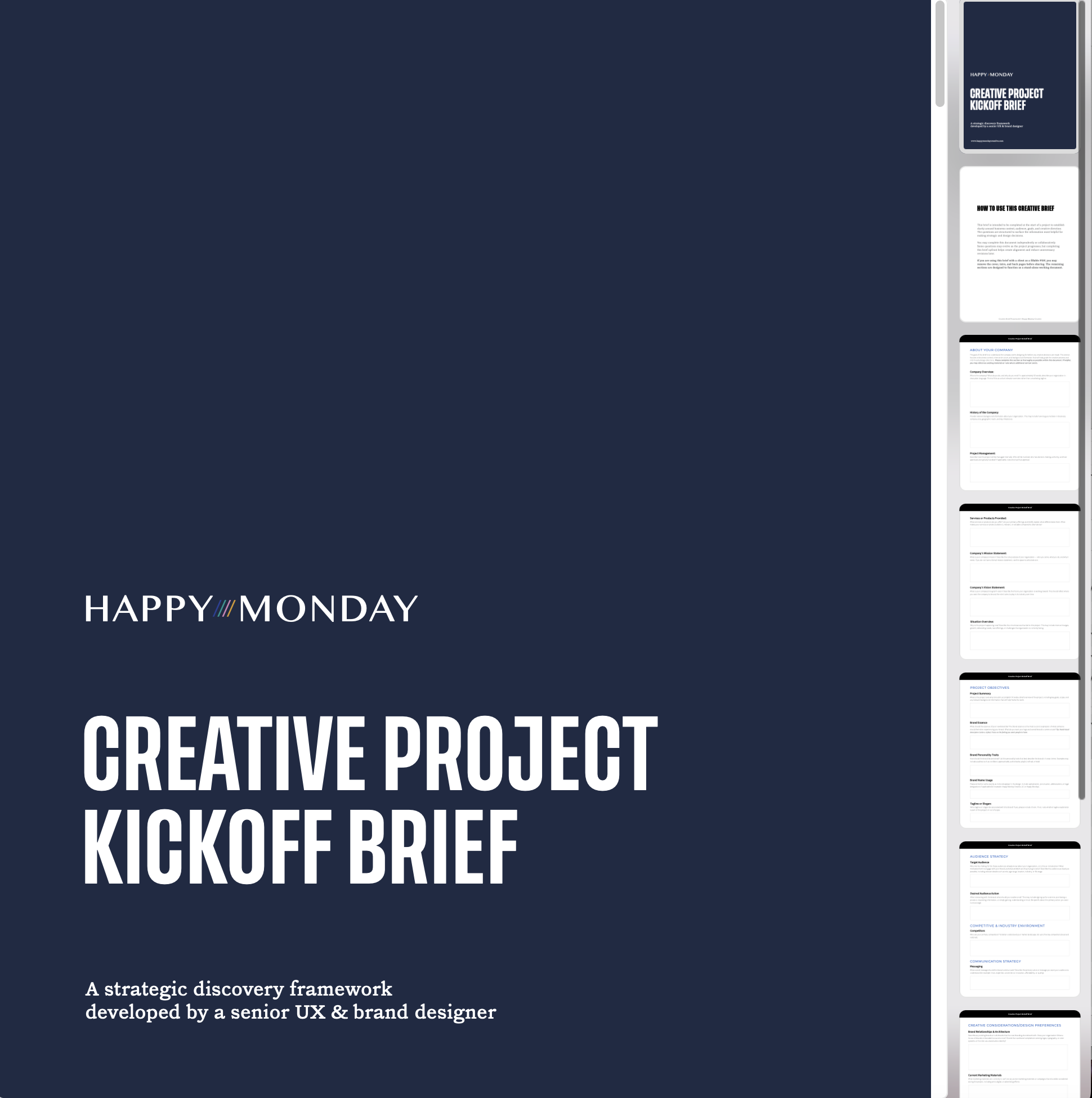 Creative Project Kickoff Brief