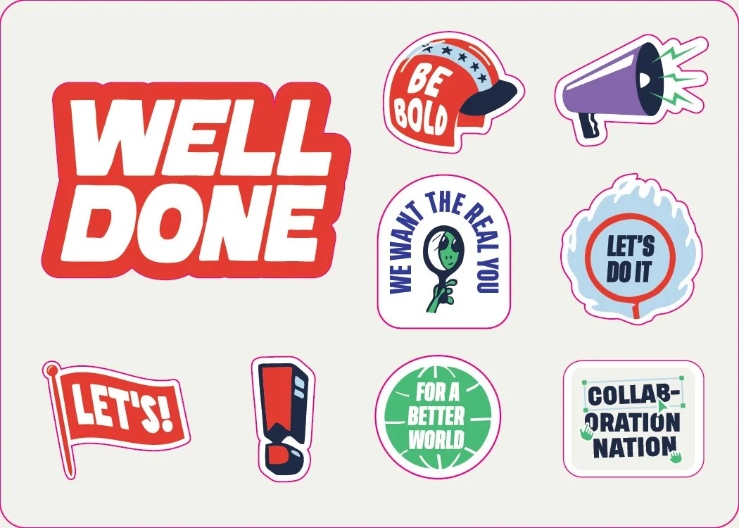 Well Done Marketing Kiss Cut Sticker sheet