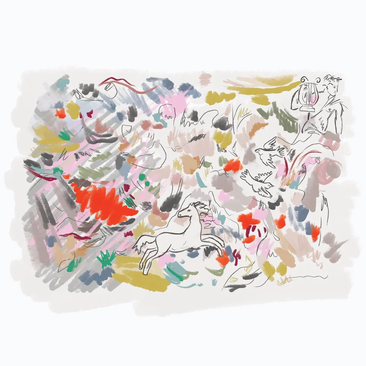 Helicon: First Light — A Gestural Abstract