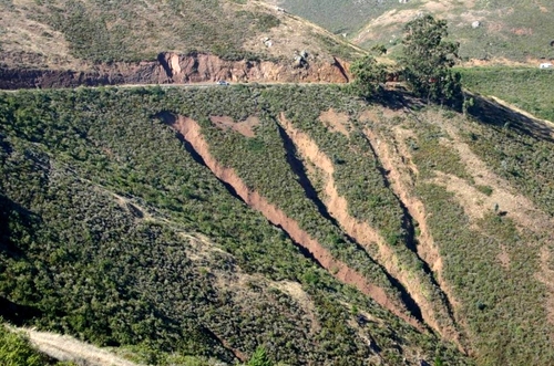 Culverts draining roads may cause massive gully formation if there is no armoring or system of deflection. Gullies on hill slopes and meadows also cause a secondary problem, they drop the water table.