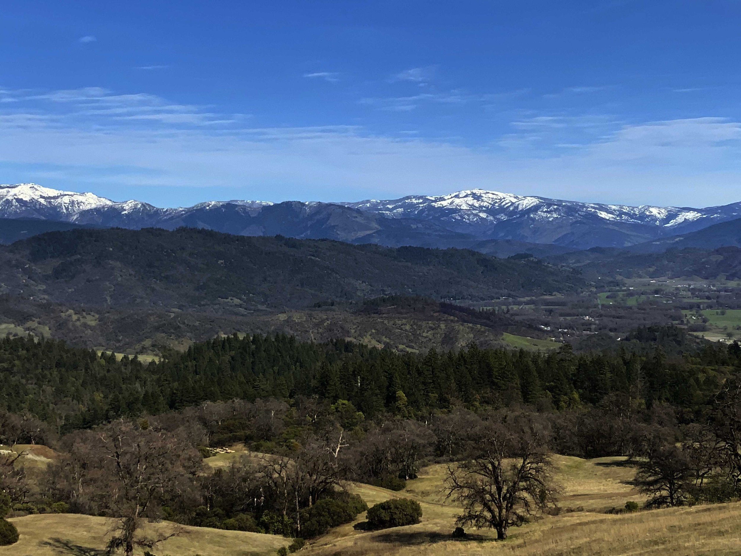 Town Creek watershed with Yolla Bolla Mountains