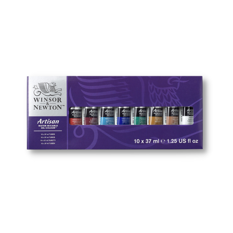 Winsor & Newton Artisan Water Mixable Oil Colour Set, 10 x 37ml Tube