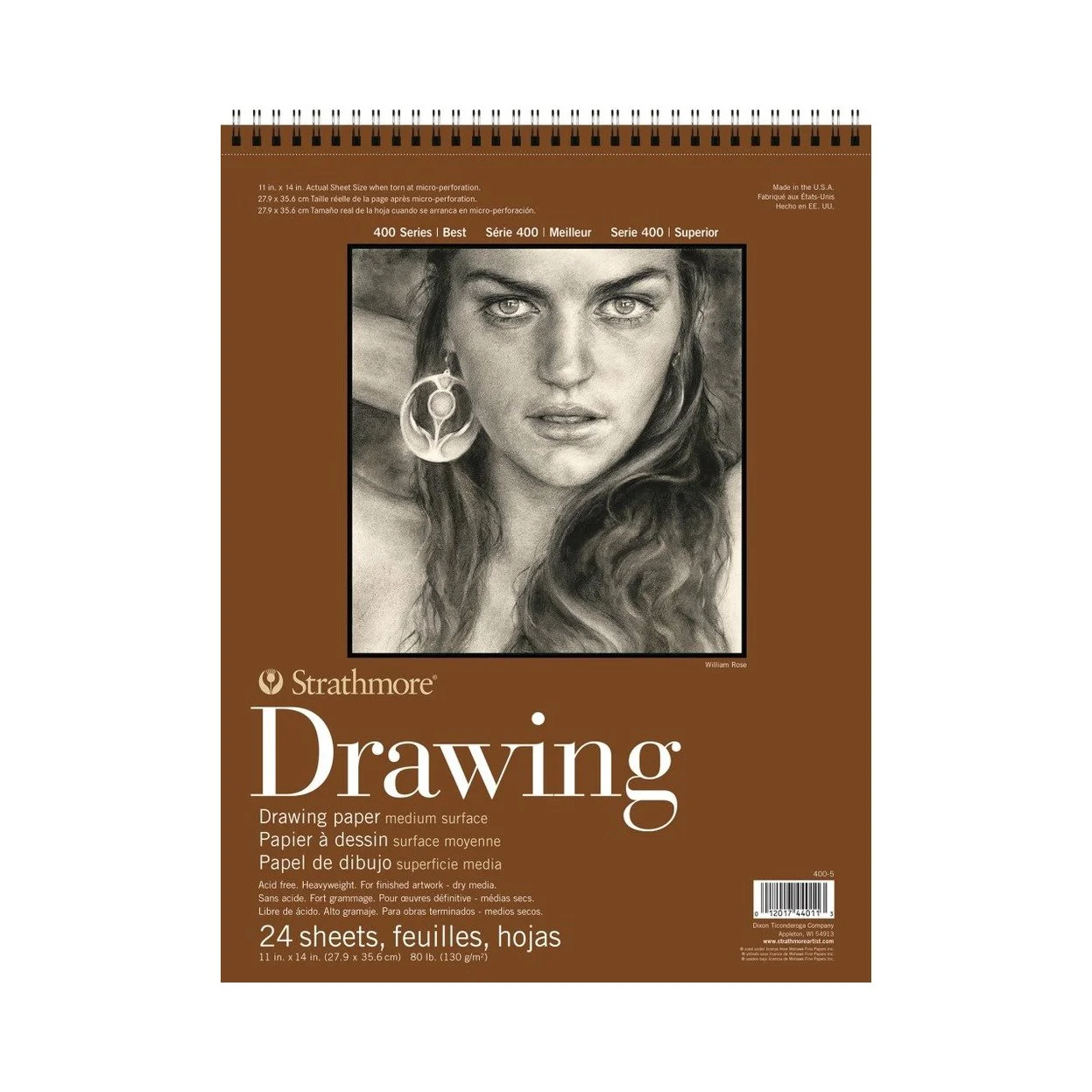 Strathmore 400 Series Drawing Pad, Medium Surface - 11" x 14"