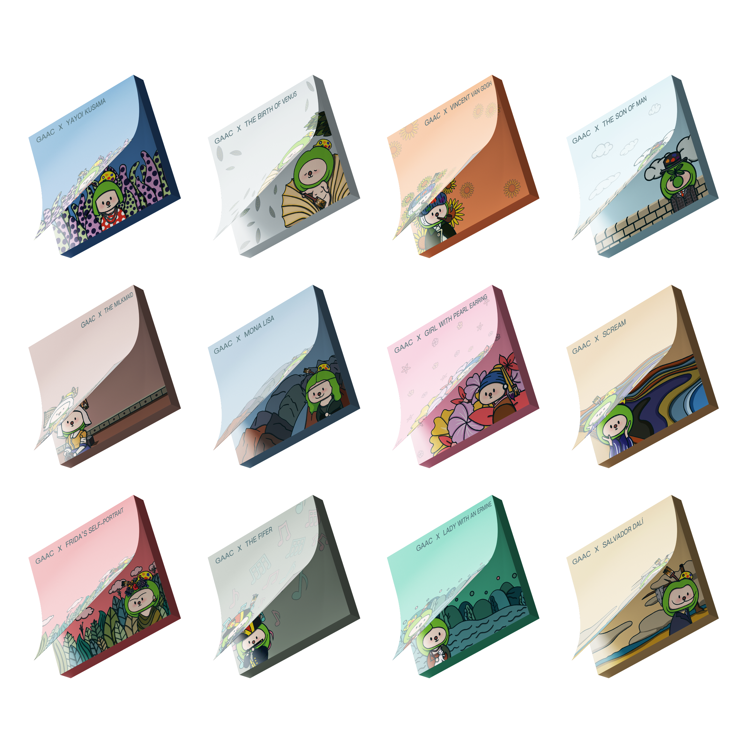 Sticker Note Pad | World Masterpiece Series