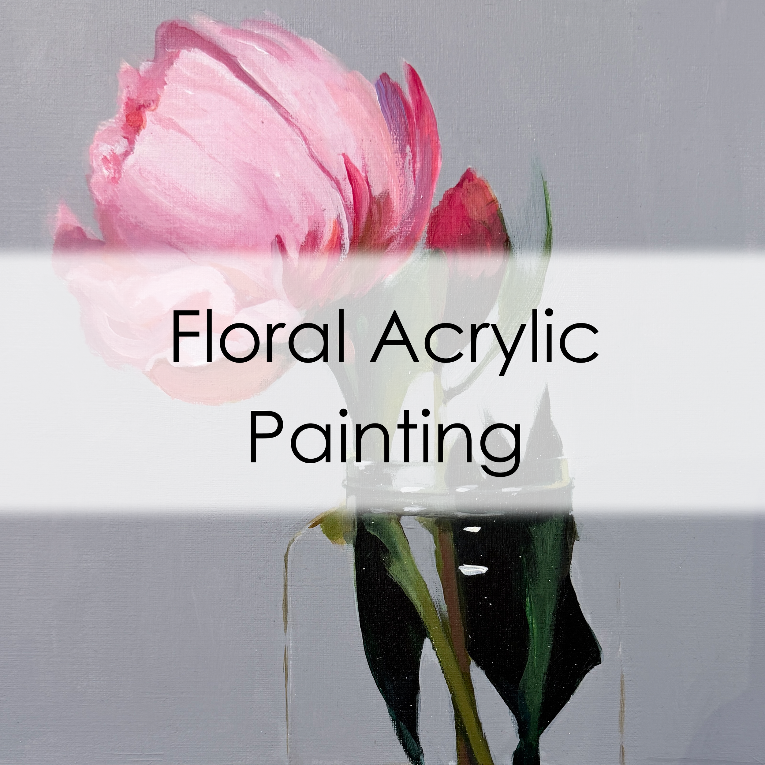 Floral Acrylic Painting