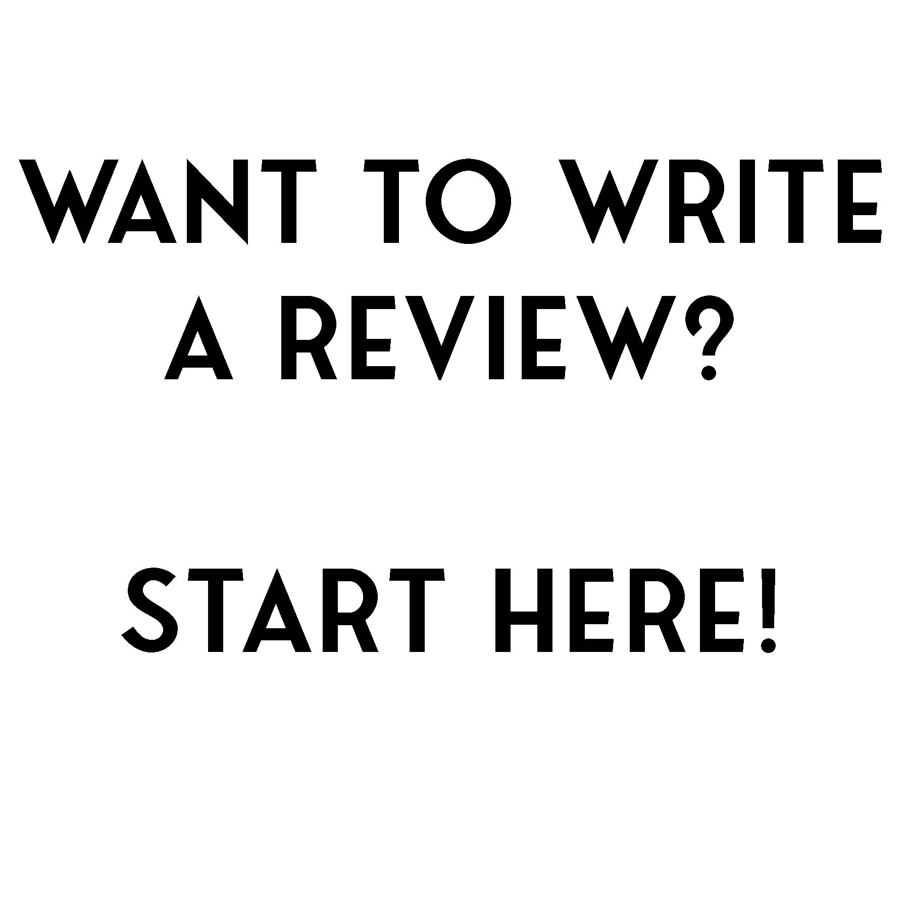 Want to Write a Review?