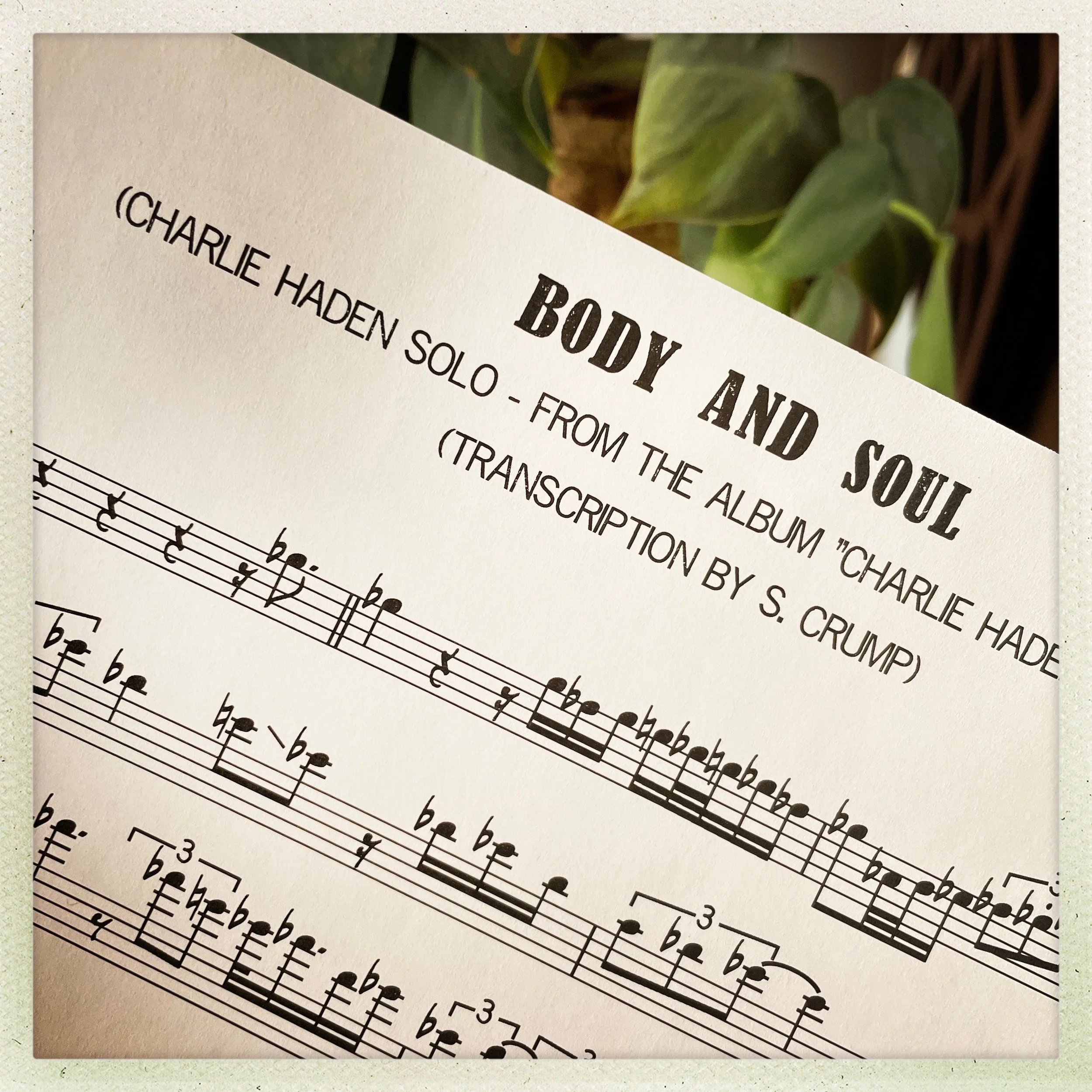 Transcription - Charlie Haden - "Body and Soul"