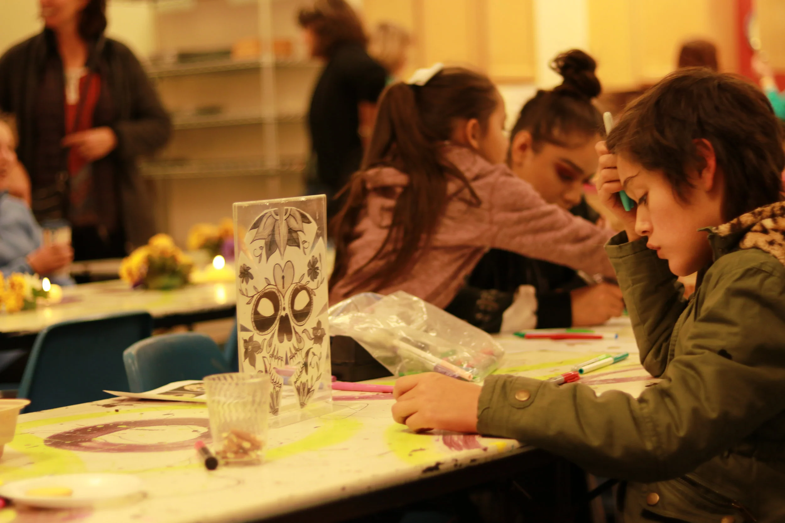 Kids DIY crafts at Lakewood Arts Gallery at 40 West Día de los Muertos 2018 | Photo