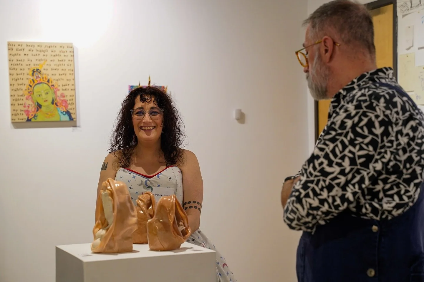 What a vibe last Friday 🧡 From powerful new exhibits to quirky Chicken Fest art (yes, chickens everywhere 🐓), the district was buzzing with creativity, conversation, and community. Thanks to everyone who came out to support local art&hellip; you ma