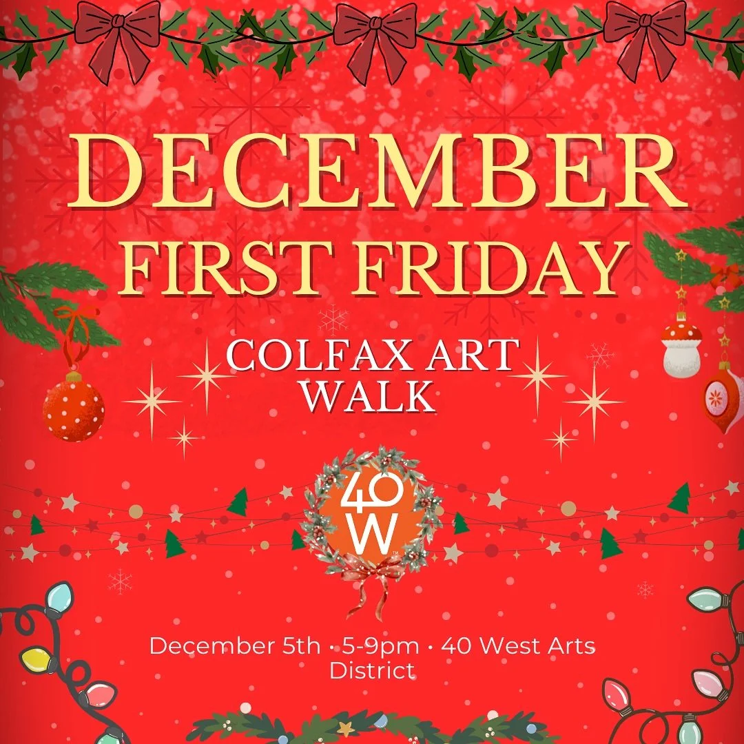 Kick off the holiday season with a festive night of art, lights, and local creativity. Explore galleries filled with color and inspiration, and soak in the cheerful community vibes all along Colfax. 🎁🎄 It&rsquo;s the perfect way to celebrate the se